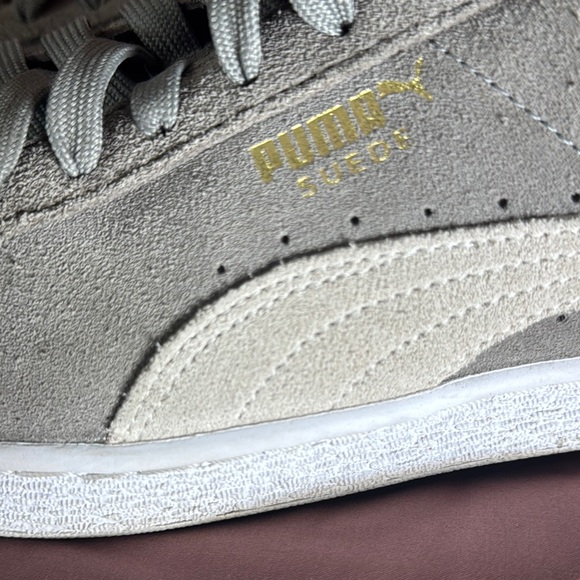 Puma Gray Suede Sneakers with Iconic Formstrip - Picture 2 of 10